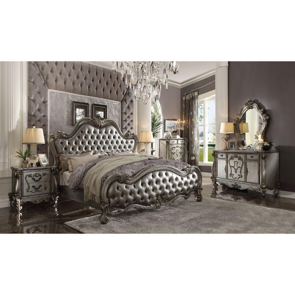 ACME Versailles Dresser, Antique Platinum