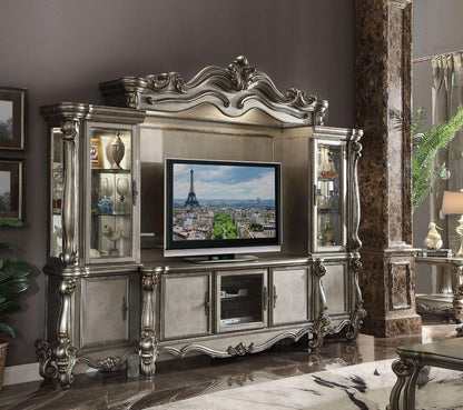 ACME Versailles Entertainment Center, Antique Platinum  91820