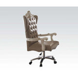 ACME Versailles Executive Chair w/Swivel & Lift, Vintage Gray PU & Bone White