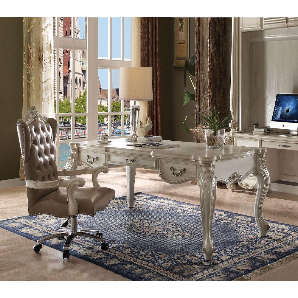 ACME Versailles Executive Desk (Leg), Bone White