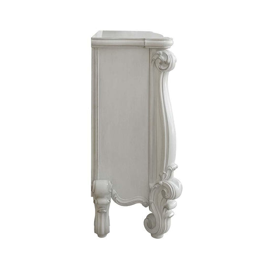 ACME Versailles Fireplace, Bone White Finish