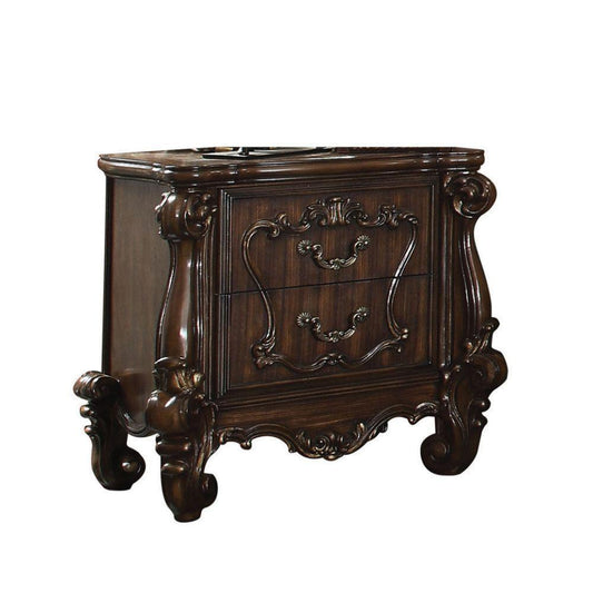 ACME Versailles Nightstand, Cherry Oak