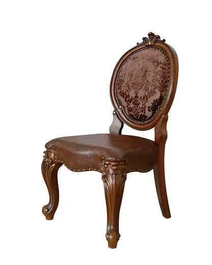 ACME Versailles  Side Chair (Set-2), Cherry Finish