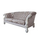 ACME Versailles  Sofa w/7 Pillows, Ivory Fabric & Bone White Finish