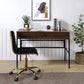 ACME Verster Built-in USB Port Writing Desk, Oak & Black Finish