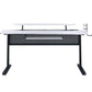 ACME Vildre Gaming Table w/USB Port, Black & White Finish