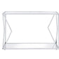 ACME Virtue Sofa Table, Clear Glass & Chrome Finish