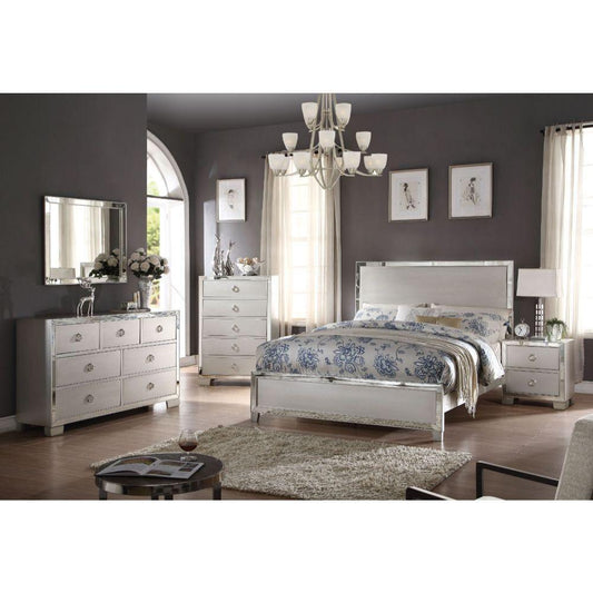 ACME Voeville II Eastern King Bed, Platinum  24837EK