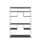 ACME Vonara Bookshelf, Rustic Gray Oak & Chrome