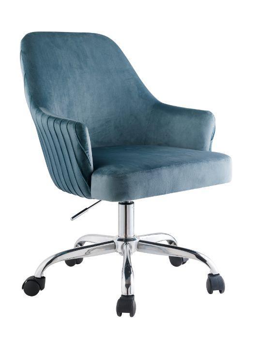 ACME Vorope Office Chair, Blue Velvet