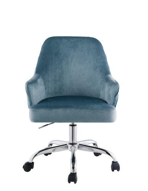 ACME Vorope Office Chair, Blue Velvet