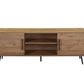 ACME Wafiya TV Stand, Rustic Wood & Black Finish