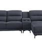 ACME Walcher Sectional Sofa, Gray Linen