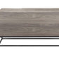 ACME Walden Console Table, Rustic Oak & Black Finish