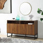 ACME Walden Console Table, Walnut Finish