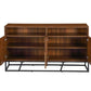 ACME Walden Console Table, Walnut Finish