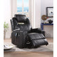 ACME Waterlily Rocker Recliner w/Swivel (Motion), Black PU