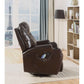 ACME Waterlily Rocker Recliner w/Swivel (Motion), Brown PU