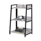 ACME Wendral Bookshelf (3-Tier), Natural & Black