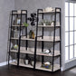 ACME Wendral Bookshelf (3-Tier), Natural & Black