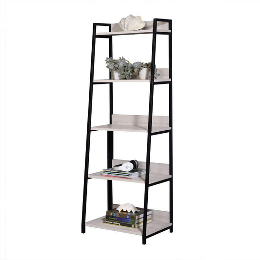 ACME Wendral Bookshelf (5-Tier, 23"L), Natural & Black