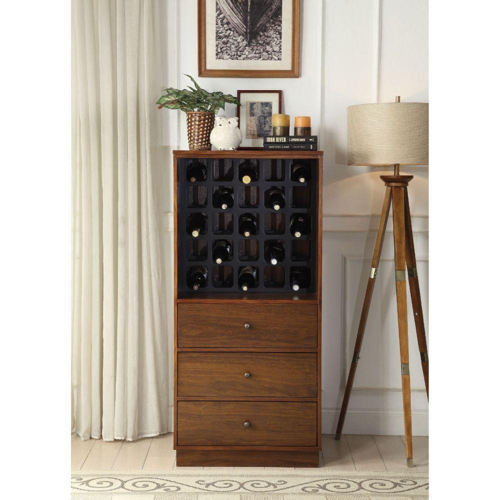 ACME Wiesta Wine Cabinet, Walnut