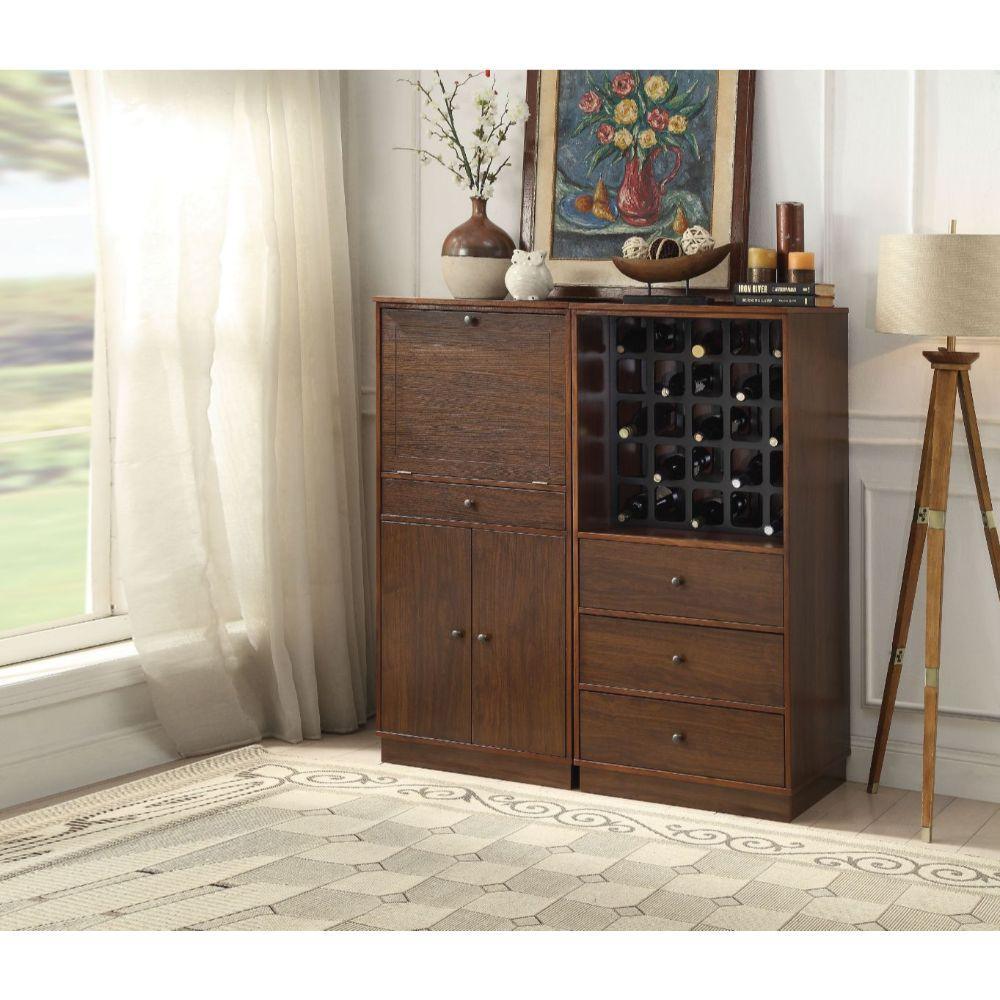 ACME Wiesta Wine Cabinet, Walnut