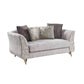 ACME Wilder Loveseat w/4 Pillows, Beige Fabric