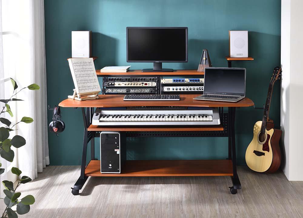 ACME Willow Music Desk, Cherry & Black Finish