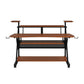 ACME Willow Music Desk, Cherry & Black Finish