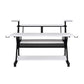 ACME Willow Music Desk, White & Black Finish