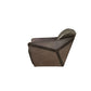 ACME Winchester Chair, Aluminum & Distress Espresso Top Grain Leather