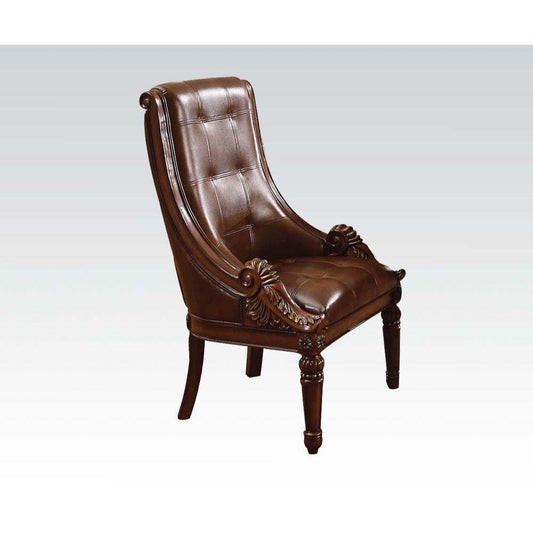 ACME Winfred Side Chair, PU & Cherry