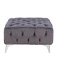 ACME Wugtyx Sectional - Ottoman,  Dark GrayVelvet