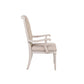 ACME Wynsor Arm Chair (Set-2), Fabric & Antique Champagne