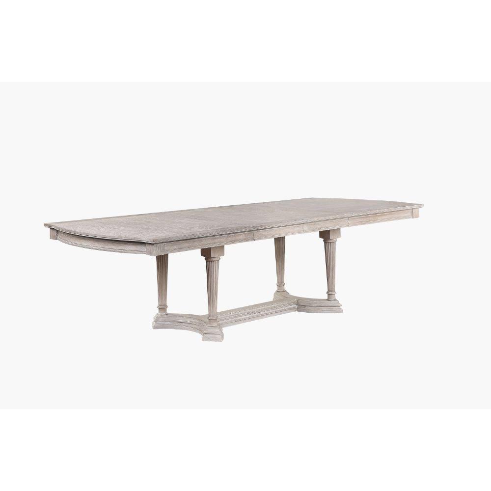 ACME Wynsor Dining Table (Trestle), Antique Champagne