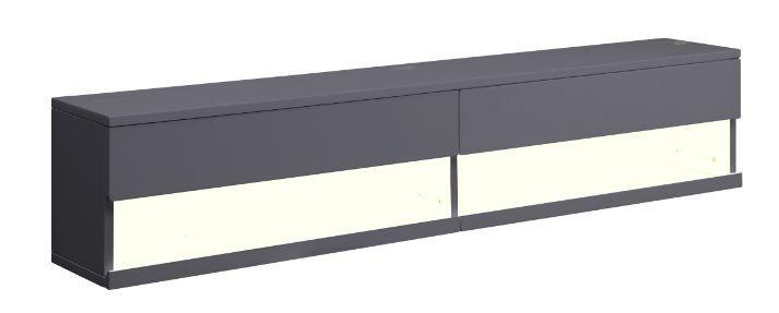 ACME Ximena Floating TV Stand, LED & Gray Finish