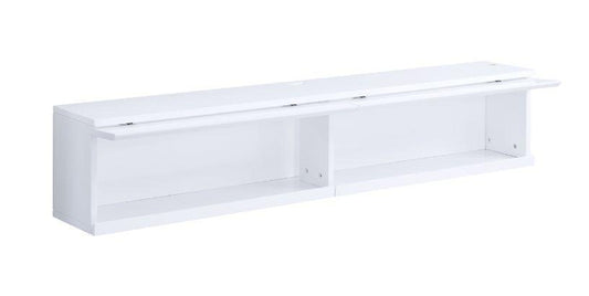 ACME Ximena Floating TV Stand, LED & White Finish