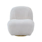 ACME Yedaid Accent Chair w/Swivel, White Teddy Sherpa