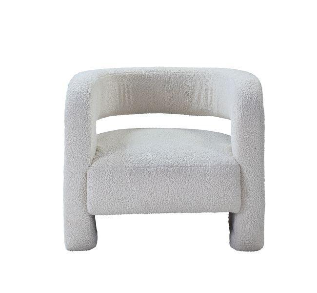 ACME Yitua Accent Chair, White Teddy Sherpa