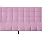 ACME Yolandi Adjustable Sofa, Pink Velvet & Dark Walnut Finish