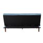 ACME Yolandi Adjustable Sofa , Teal Velvet & Dark Walnut Finish