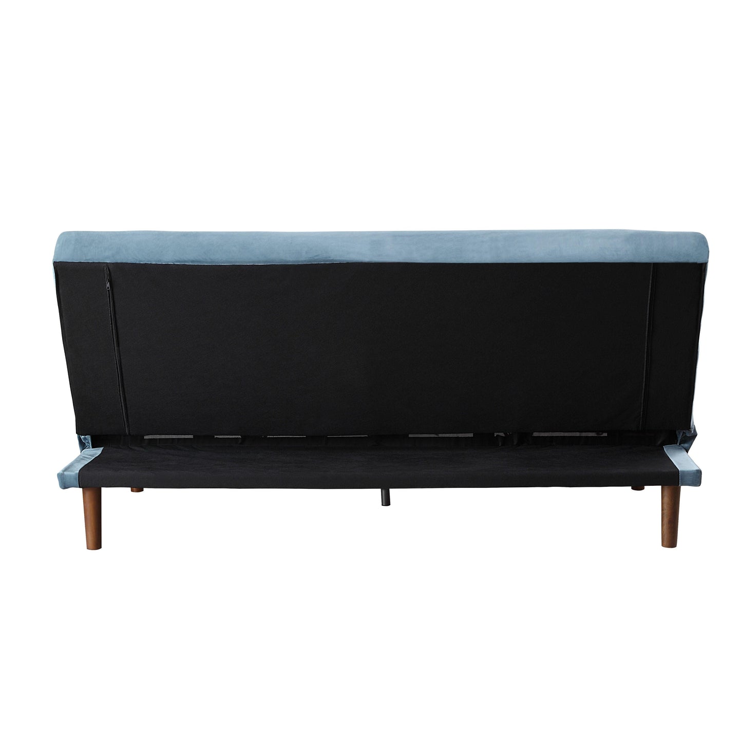 ACME Yolandi Adjustable Sofa , Teal Velvet & Dark Walnut Finish