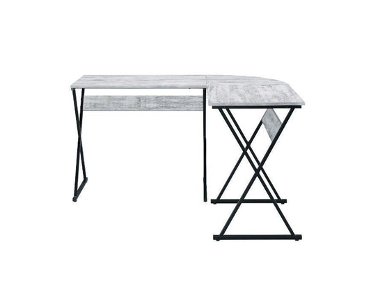 ACME Zafiri Writing Desk, Antique White & Black Finish