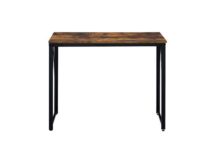 ACME Zaidin Writing Desk, Weathered Oak & Black Finish