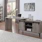 ACME Zakwani Writing Desk, Gray Oak & Black Finish