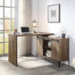 ACME Zakwani Writing Desk w/USB, Rustic Oak & Black Finish