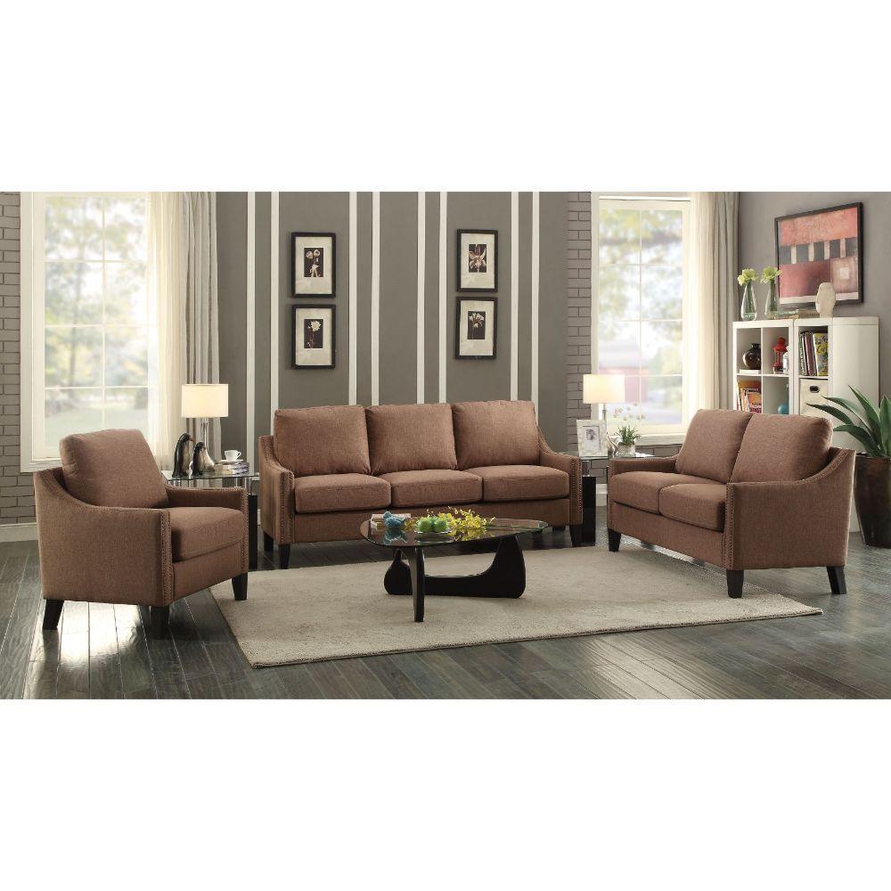 ACME Zapata Sofa, Brown Linen