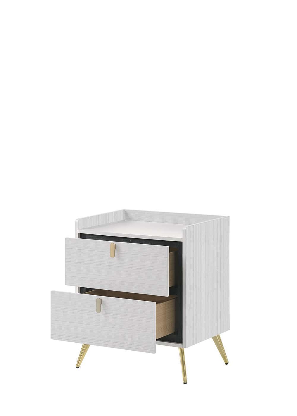 ACME Zeena Nightstand, White Finish