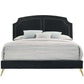 ACME Zeena Queen Bed, Black Velvet